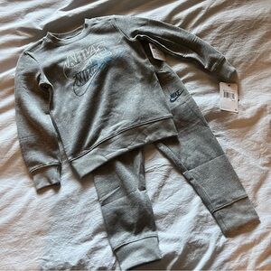 Nike Kids Gray Sweatshirt & Joggers Set